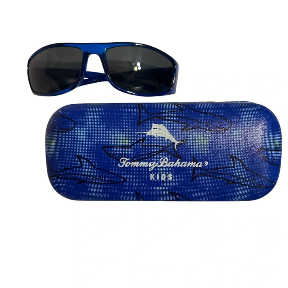 Tommy Bahama Kids Blue Sunglasses with Case